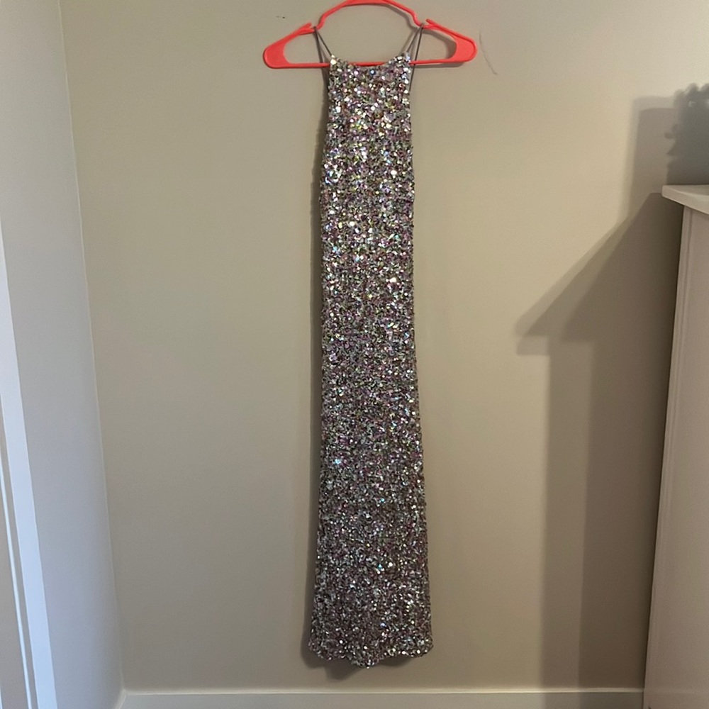 Zara sequin maxi dress